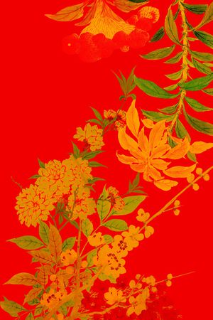 定位花印花花型图片
