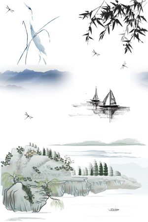 中国风印花花型图片