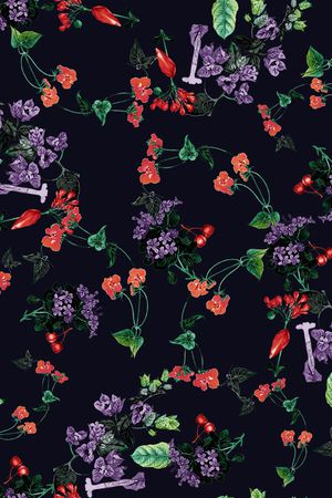 数码花型印花花型图片