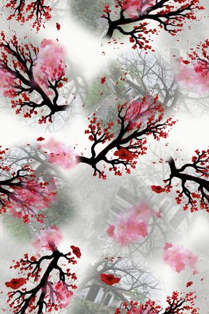 花卉印花花型图片