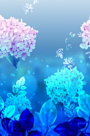 水彩花卉印花花型图片