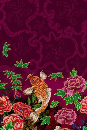 数码花型印花花型图片