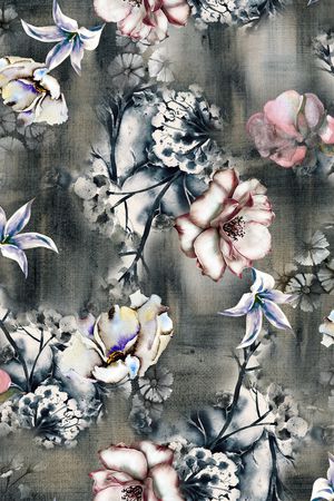 肌理印花花型图片