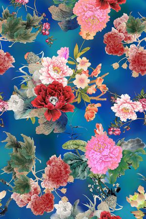 梅花印花花型图片