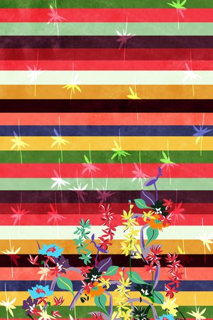 条纹印花花型图片