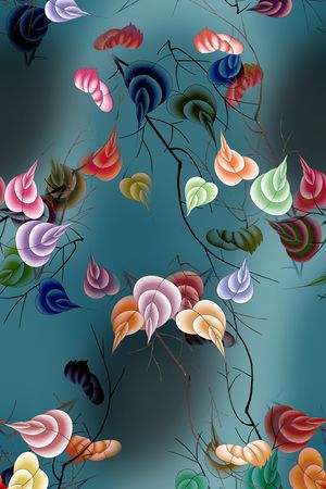 香云纱印花花型图片