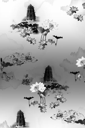 定位花印花花型图片