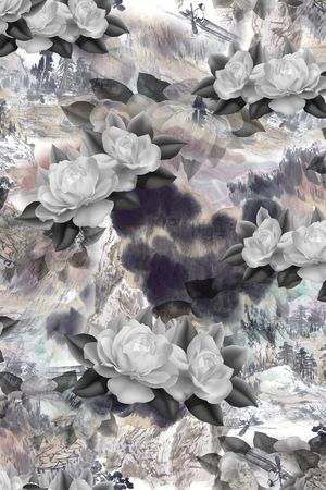 小碎花印花花型图片