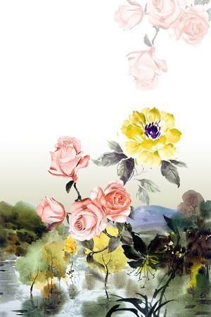 花卉印花花型图片