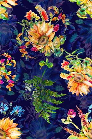 数码花型印花花型图片