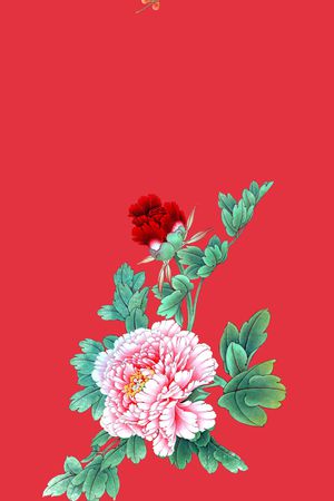 中国风印花花型图片