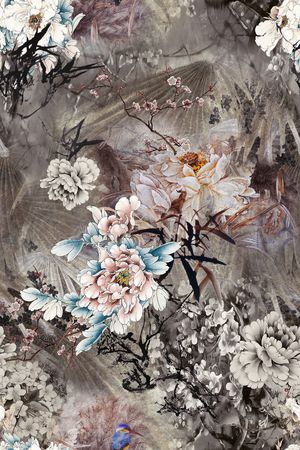 素雅印花花型图片
