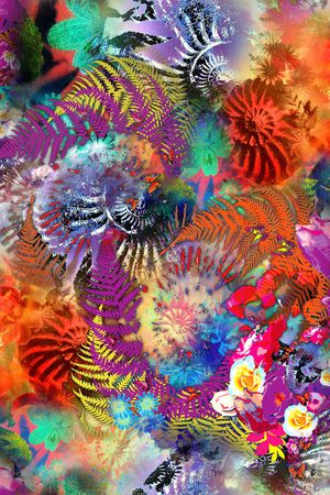 数码花型印花花型图片