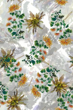 花卉印花花型图片