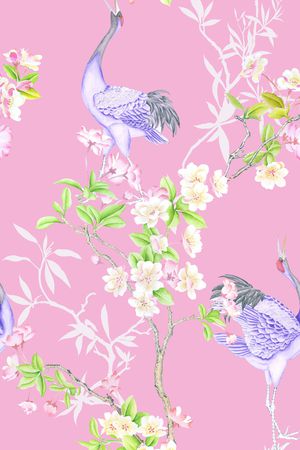 手绘花卉印花花型图片