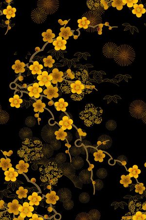 定位花印花花型图片