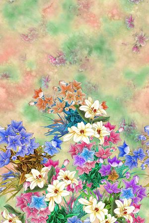 花卉印花花型图片