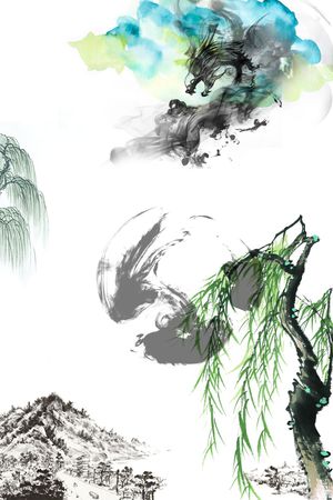 抽象印花花型图片