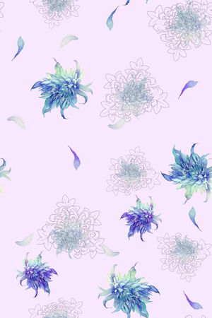 花卉印花花型图片