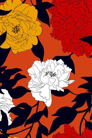 淑女印花花型图片