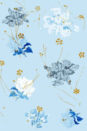 淑女印花花型图片