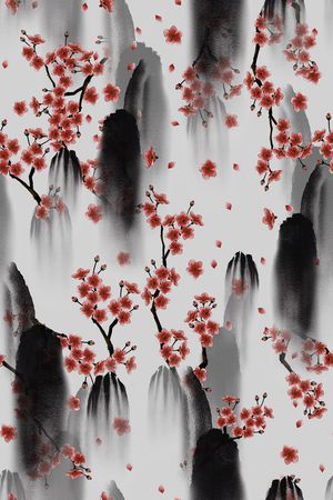 花卉印花花型图片
