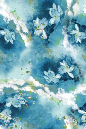 花卉印花花型图片