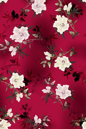 香云纱印花花型图片