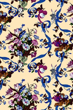 数码花型印花花型图片