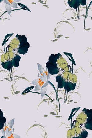 数码花型印花花型图片