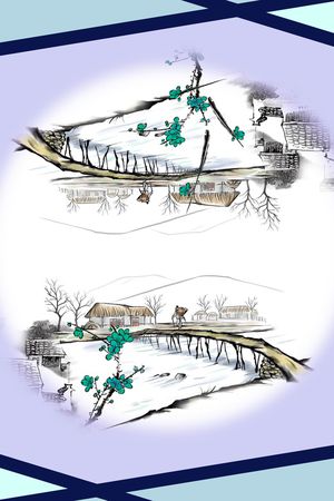 梅花印花花型图片