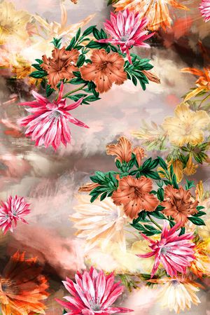 数码花型印花花型图片