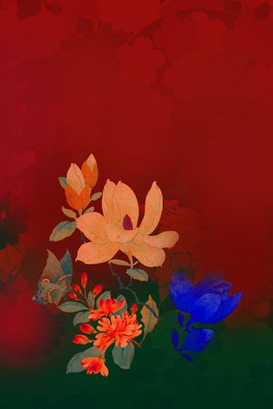 数码花型印花花型图片