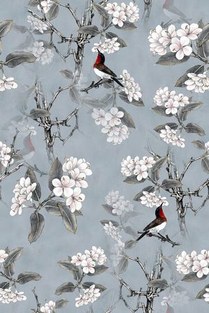 中国风印花花型图片