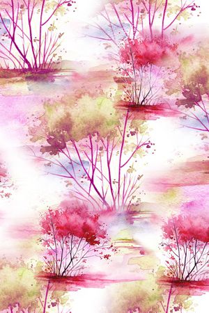 手绘花卉印花花型图片