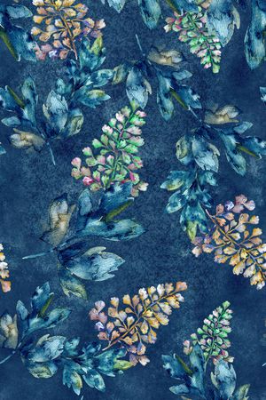 抽象花卉印花花型图片