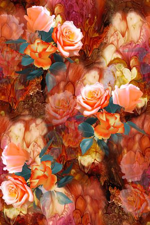 花卉印花花型图片
