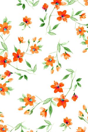 小碎花印花花型图片