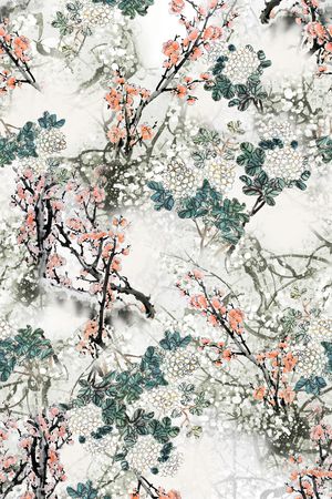 小碎花印花花型图片