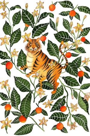 绘画印花花型图片