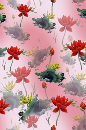 花卉印花花型图片