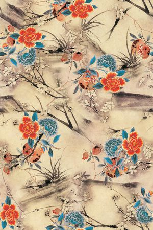中国风印花花型图片