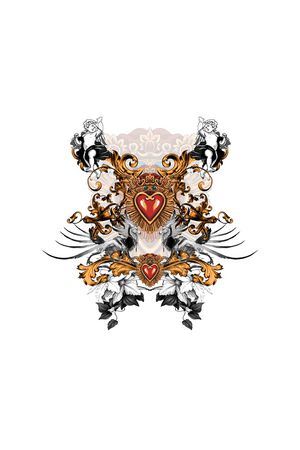 抽象印花花型图片