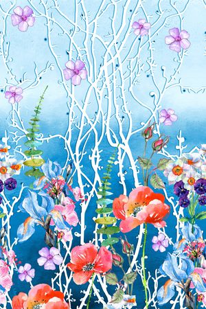 花卉印花花型图片