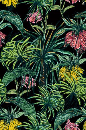 插画印花花型图片