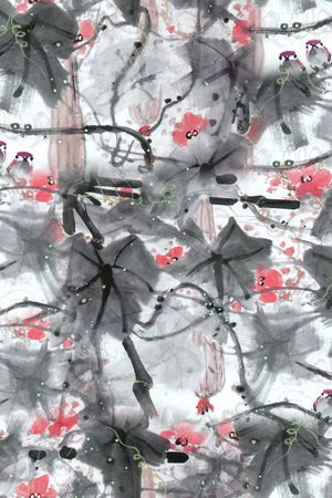 抽象印花花型图片