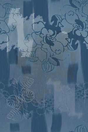 抽象花卉印花花型图片