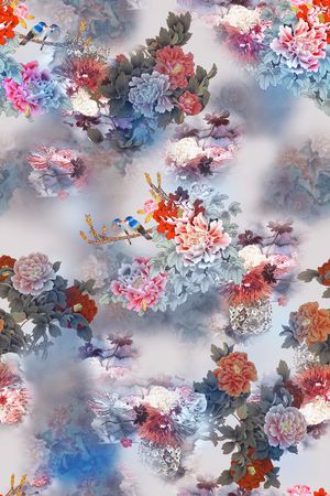 香云纱印花花型图片