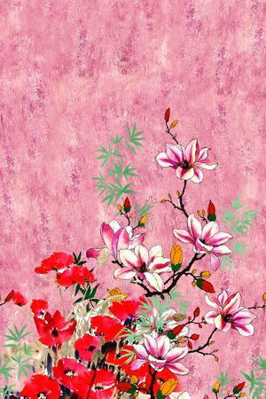 数码花型印花花型图片