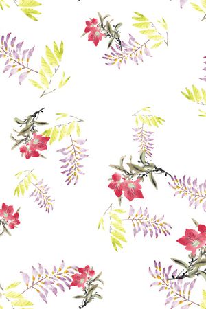 中国风印花花型图片